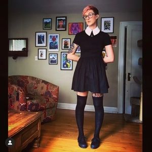 High Quality Wednesday Addams Style Dress